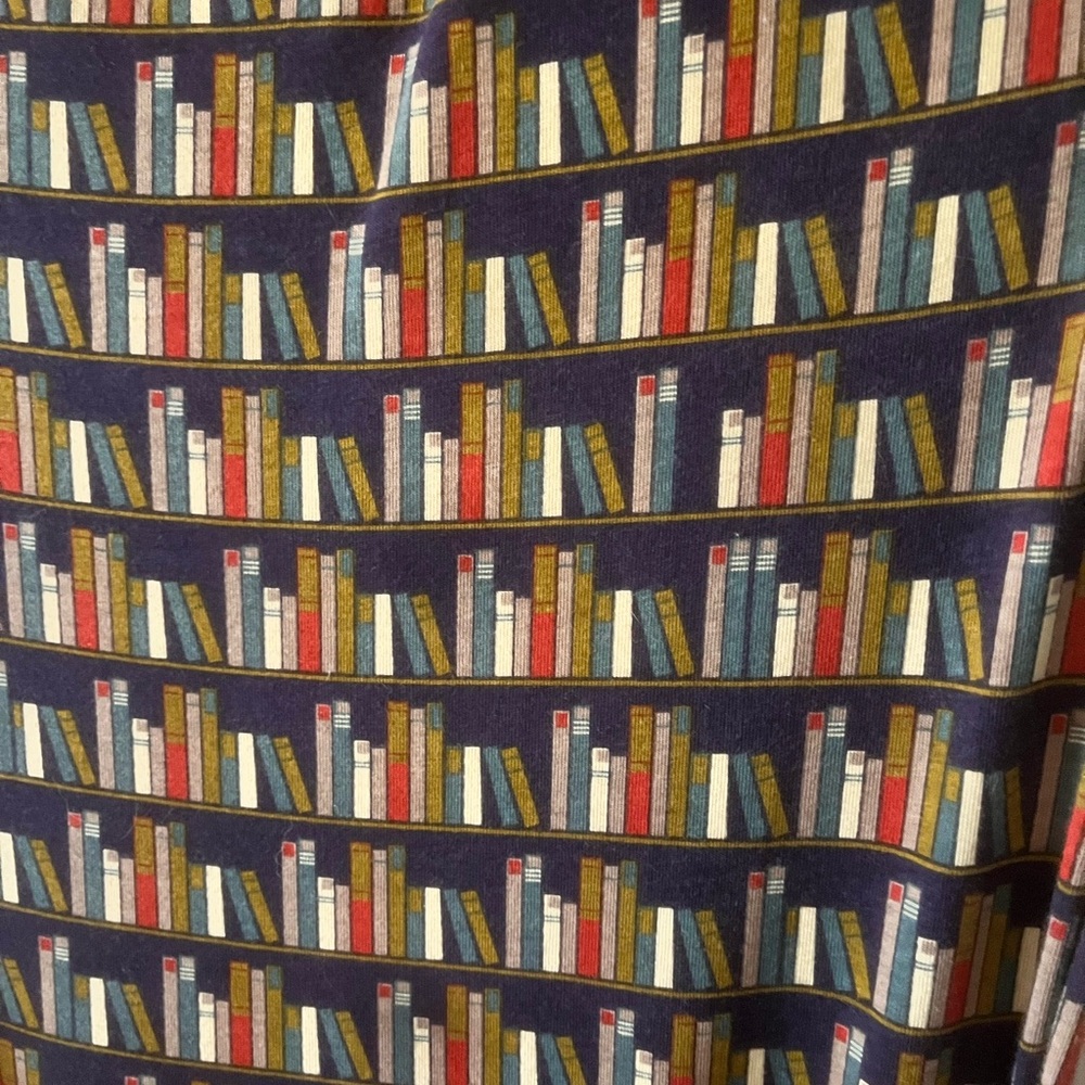 Effie's Heart Multicolored Bookshelf Print Dress - Picture 3 of 6
